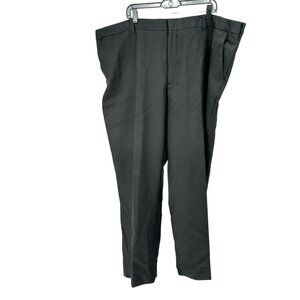 CM Gold Series Dress Pants Mens Size 52x30 Black Polyester Tailored Fit Pockets